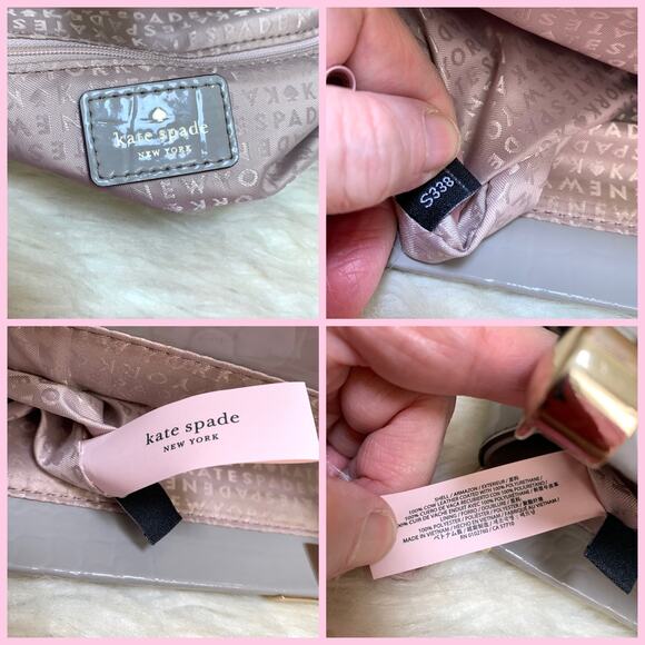 KATE SPADE Knightsbridge Large Gray Croc Emboss Patent Leather CONSTANCE Satchel - Picture 10 of 16